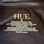 Hue  Basic Black V-neck Tee Size Medium Short Sleeve T-Shirt Photo 1