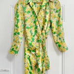 ZARA  Satin Effect Long Sleeve Wrap Dress Photo 7