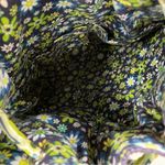 Vera Bradley  Green & Blue Floral Fabric Backpack Bag Drawstring Boho Daisy Photo 5