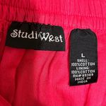 Studio West Maxi Skirt L Pink Tiered Crochet Boho Western Cottagecore Festival Photo 6