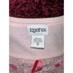 VTG Women’s Pink Lace Front Sweater Top MEDIUM Photo 6