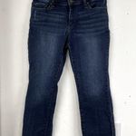 Who What Wear Dark Wash Straight Leg Jeans Women’s 10 Blue Denim Cropped Photo 0