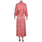 Poupette St. Barth Celie Long Dress, Pink Oriental Foulard, Small Photo 7