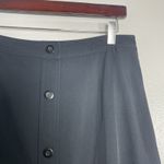 Everlane Swing Button Skirt Size 10 Black NEW Modern Minimalist Career Work Photo 4