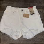 Levi's Levi’s 501 High-Rise Denim Jean Shorts White Photo 0