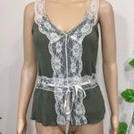 Vintage Twee Coquette Fairy Green Lace Tanktop Size undefined Photo 4