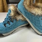 Lands' End  Powder Belle Teal Suede Shoe Snow Boot Women’s Size 6B 420475 Photo 3