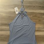 Ekouaer  Size Medium Blue Halter tank pit to pit 15, is 22 Photo 3