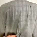 Michael Kors Womens Gray houndstooth Button Up Jacket blazer cape Size Medium Photo 3