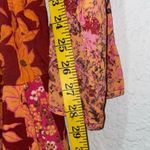 Free People  Tilda Wrap Dress in Firebrick Floral Maxi Flowy Bell Sleeve Medium Photo 12