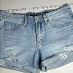  Shorts Women's Size 8 Lucky Brand Ripped Denim Boyfriend Shorts Photo 11