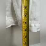 Kookai  White Linen faux wrap dress short cup sleeve V neck 42 Photo 4