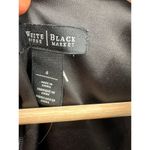 White House | Black Market Women 4 Black Fit Flare Knee Length Dress Pleat Cut Out Photo 5