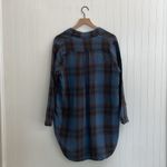 Free People x CP Shades Check Mate Double Cloth Plaid Campfire Tunic Dress S Photo 2