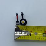 NEW fashion earrings fried egg in pan & spoon Photo 6