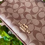 Coach M1911-68168 Shoulder Bag Signature Pouch Brown Women's PVC Coated... Photo 3