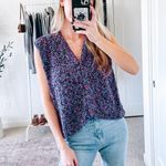 Vintage Purple Knit Button Down Sweater Vest Photo 0