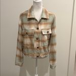 Umgee NWT  Brushed Twill Plaid Shacket Sz M Photo 4