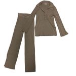 525 America  Women's Sweater Slit Leg Pants Matching Set Cabin Core Size Small Photo 0