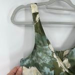 Vtg Y2K R&K Originals Babydoll Midi Dress 10 Cottage Floral Satin Ruched Flowy Green Photo 3