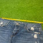 American Eagle ‎ Y2K Women’s Size 10 Baggy Distressed Blue Denim Shorts Photo 4