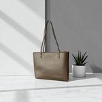 Karl Lagerfeld ‎ Paris Tote Bag Purse Handbag Satchel Shopper Carryall Neutral Photo 1