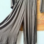 Black Crane The Wide Culotte Wool Blend Jumpsuit in Olive Brown Size XS Photo 8