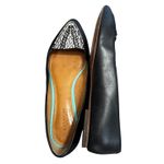 Coach  Oakland Flats Black Leather with Snakeskin Accent Toes Size 6.5B Photo 1