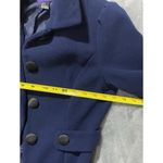 Forever 21 women double-breasted bleu Peacoat size S front pockets wide collar Photo 7