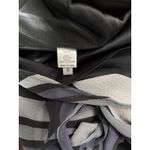 EXPRESS Y2K Halter Top Womens Medium Black Gray 100% Silk Geometric Tie Neck M Photo 9