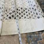 Anthropologie  Eclipse Eyelet Skirt white Size 4 Photo 6