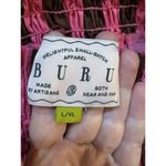 Buru Tie Shoulder Strap Stripe Print Square Neck Sleeveless Midi Dress Size L/XL Size L Photo 4