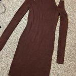 LA Hearts L.A. Hearts | Brown Cold Shoulder Ribbed Sweater Bodycon Dress Photo 6