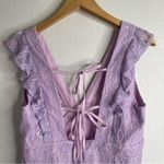 Petal and Pup  Kartia Dress Purple Lace Ruffle Mini Size 10 Photo 4