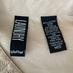 Laundry by Shelli Segal Shelli Segal Embroidered Shirt Medium‎ Cream Pintuck Pleated Blouse Boho Western Photo 1