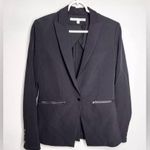 Veronica Beard  Iconic Scuba Dickey Jacket Black Blazer Size 2 Photo 3