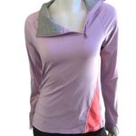 Lucy Activewear Lucy Tech  Cowl Neck 1/4 Zip Purple Long Sleeve with Thumb Holes Women's Size S Photo 1