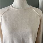 Jeanne pierre  Cream Cotton Knit Sweater Size Large Photo 5