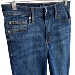 Gap Denim High Rise Legging 2/26 Regular Dark Indigo Raw hem - Excellent Photo 13