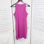 Gap Ribbed Knit Slip Tank Top Sleeveless Sundress Dress Pink Small Photo 6