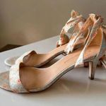 Anthropologie Floral Tie Up Heels Women’s size 8 Balletcore Boho Wedding Formal Photo 4
