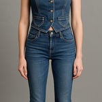 Zana Di Blue Denim Boot Cut Jeans Size 5 Photo 0