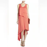 BCBGMAXAZRIA  Coral Reese Draped Tank Dress Size XXS Cocktail Formal Party Chic Photo 6