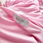 Meshki  Halter Ruching Mini Dress in Light Pink Photo 6