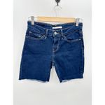 Levi's Shorts Women 27 Blue Medium Wash 721 Cotton Blend Denim Cut-Off Slim Photo 6