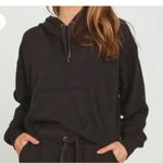 Vintage Havana Black Cropped Lace Up Hoodie Sweatshirt Size Small Photo 1