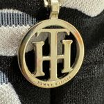 Tommy Hilfiger Fit & Flare Floral Dress Womens Sz 8 Black Sleeveless orange belt Photo 6