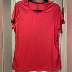 Danskin Now Size XL Neon Pink Crew Neck Short Sleeve Pullover Athletic Top Logo Photo 0