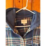 American Eagle  Hooded Flannel Button Down Size‎ XS Photo 3