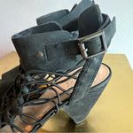 Vince Camuto Black Cage Heeled Edgy Sandals Size 9 Photo 6